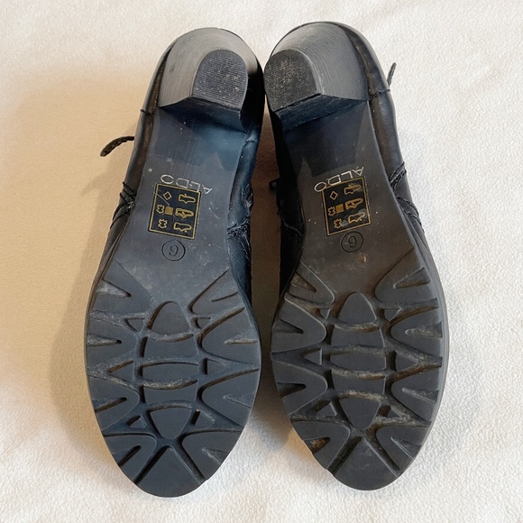 EUC Aldo Short Boots w/ Buckle Detail in Black Size 6 - Picture 7 of 9